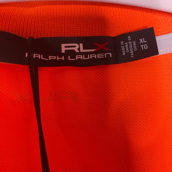 Ralph Lauren RLX XL  CORAL COLOR  Wicking Polo Shirt Snap Buttons NWT - Picture 11 of 14
